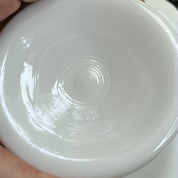 Vintage Westmoreland Coin Dot milk glass candy jar, sugar dish hand painted - Picture 8 of 10